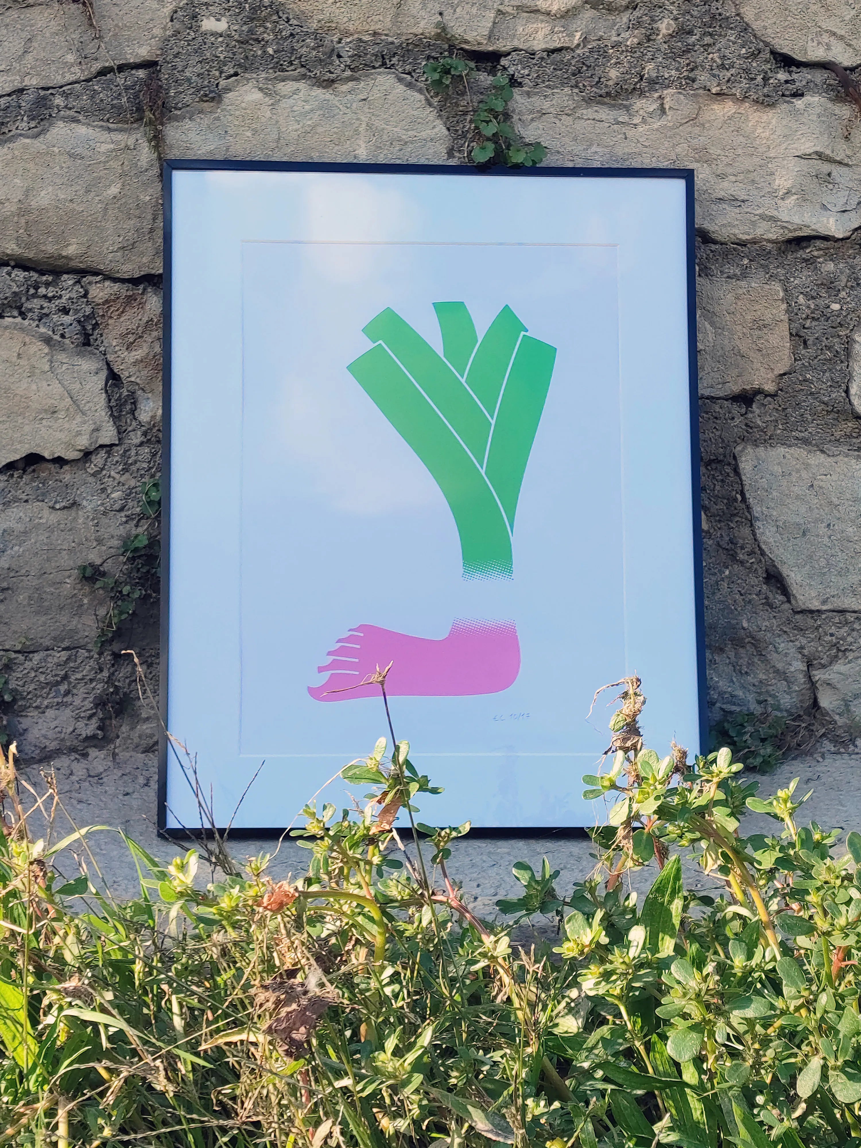 Pied Poireau - Sérigraphie le manoir aux histoires