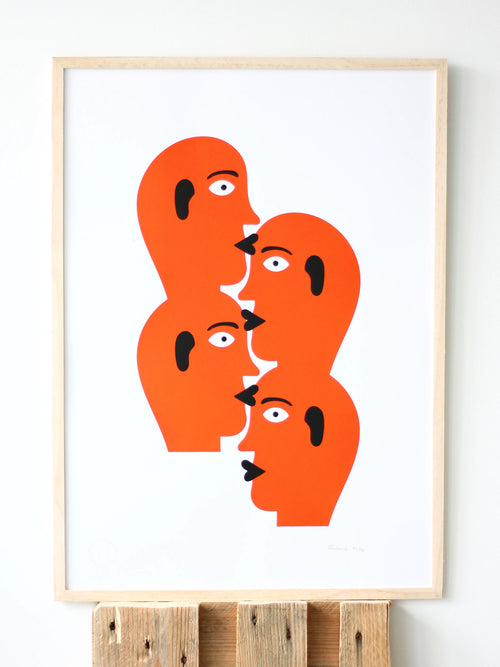 4 bisous – Sérigraphie le manoir aux histoires