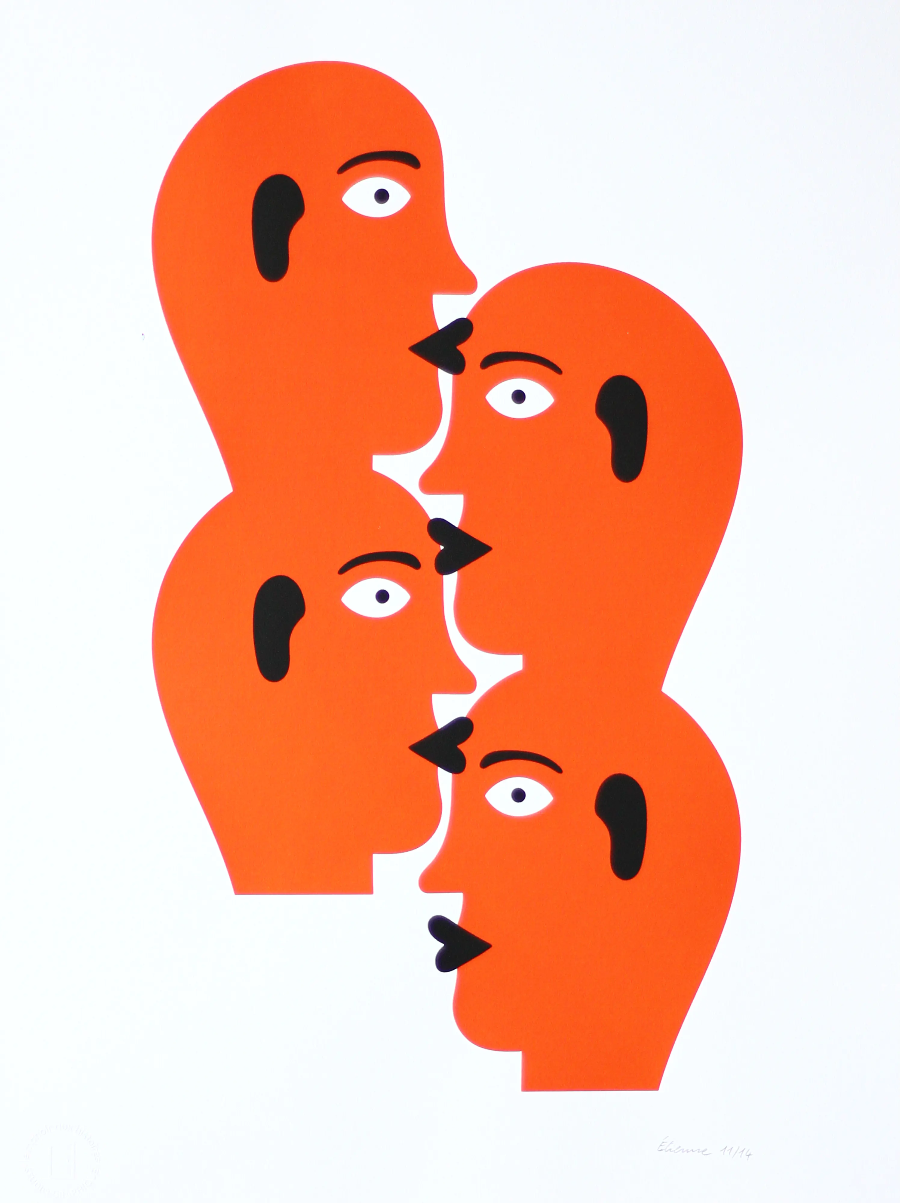 4 bisous – Sérigraphie le manoir aux histoires