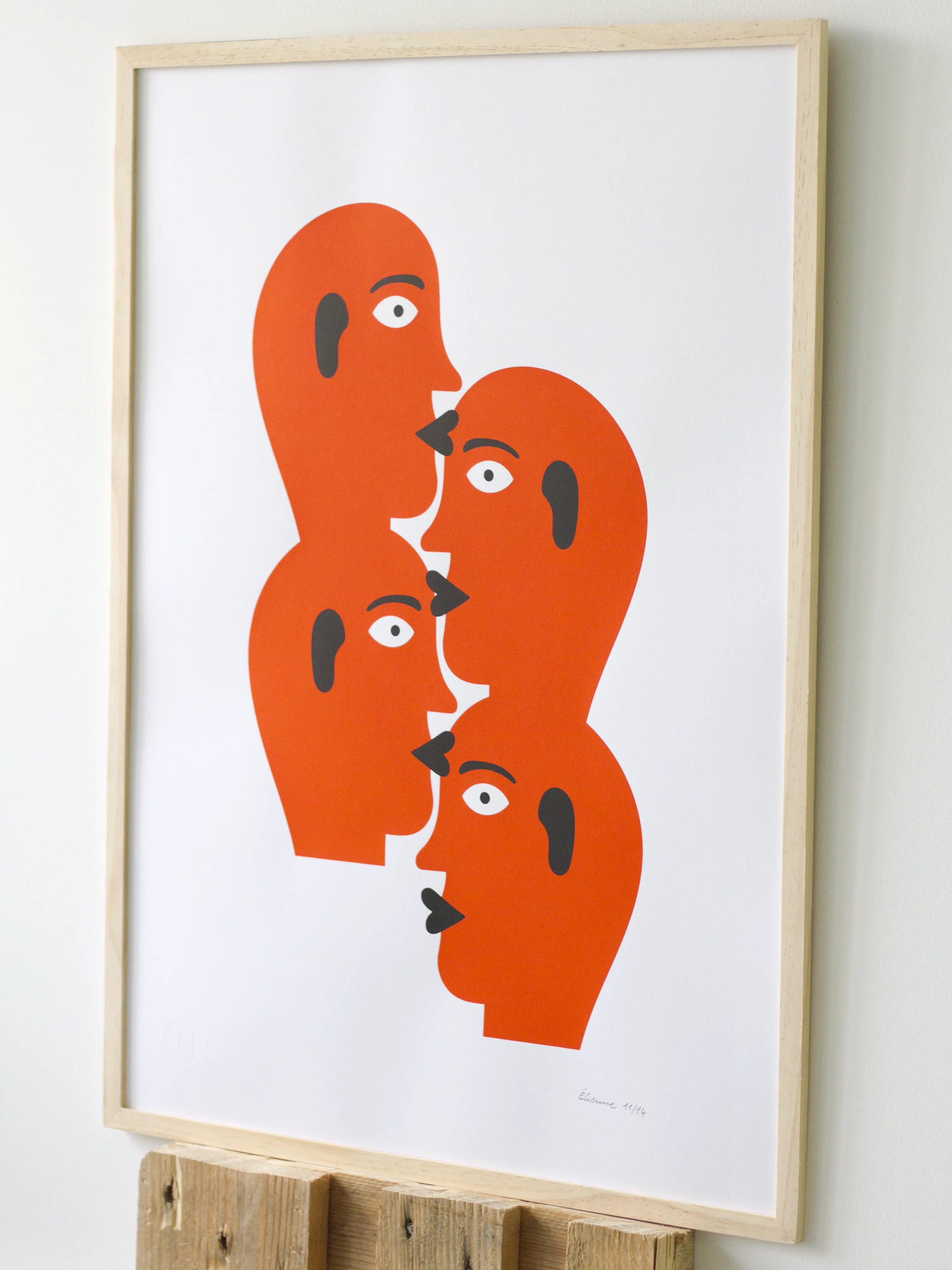 4 bisous – Sérigraphie le manoir aux histoires