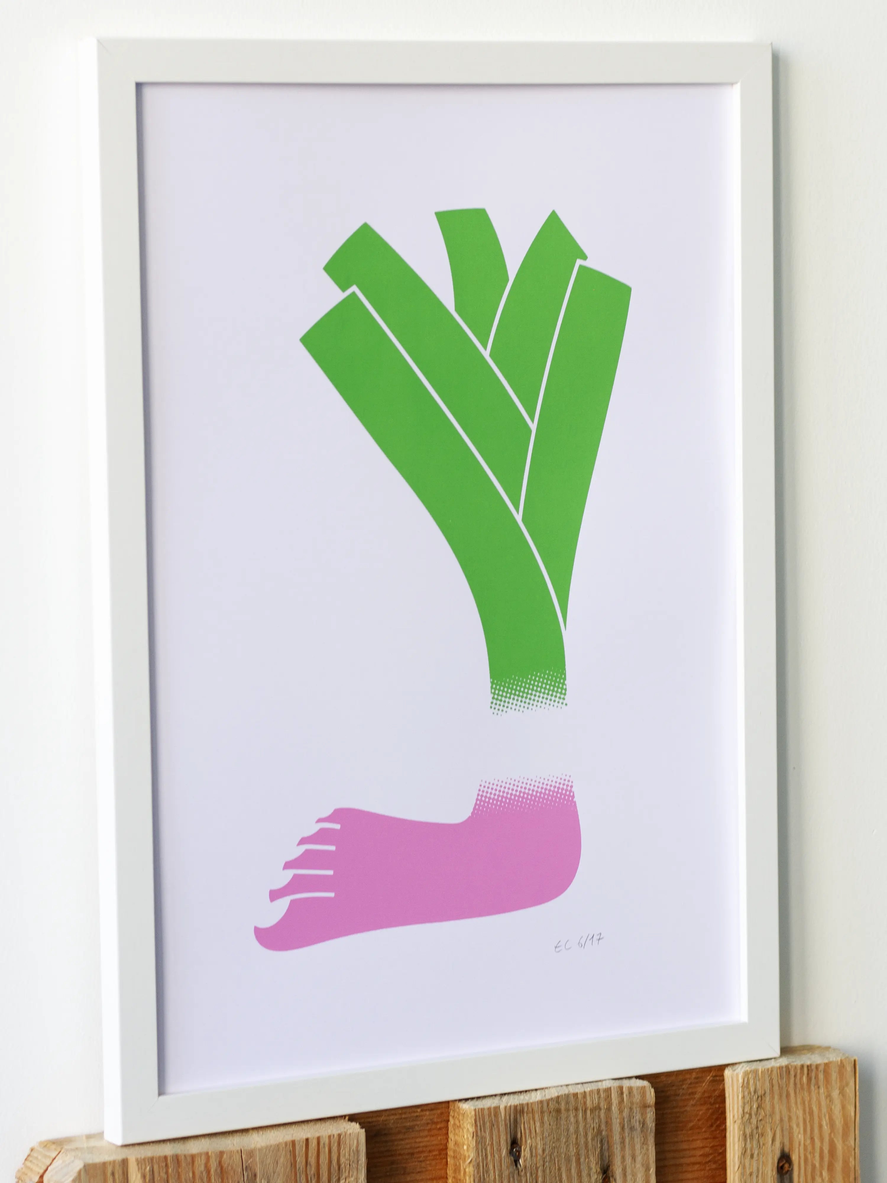 Pied Poireau - Screen print le manoir aux histoires