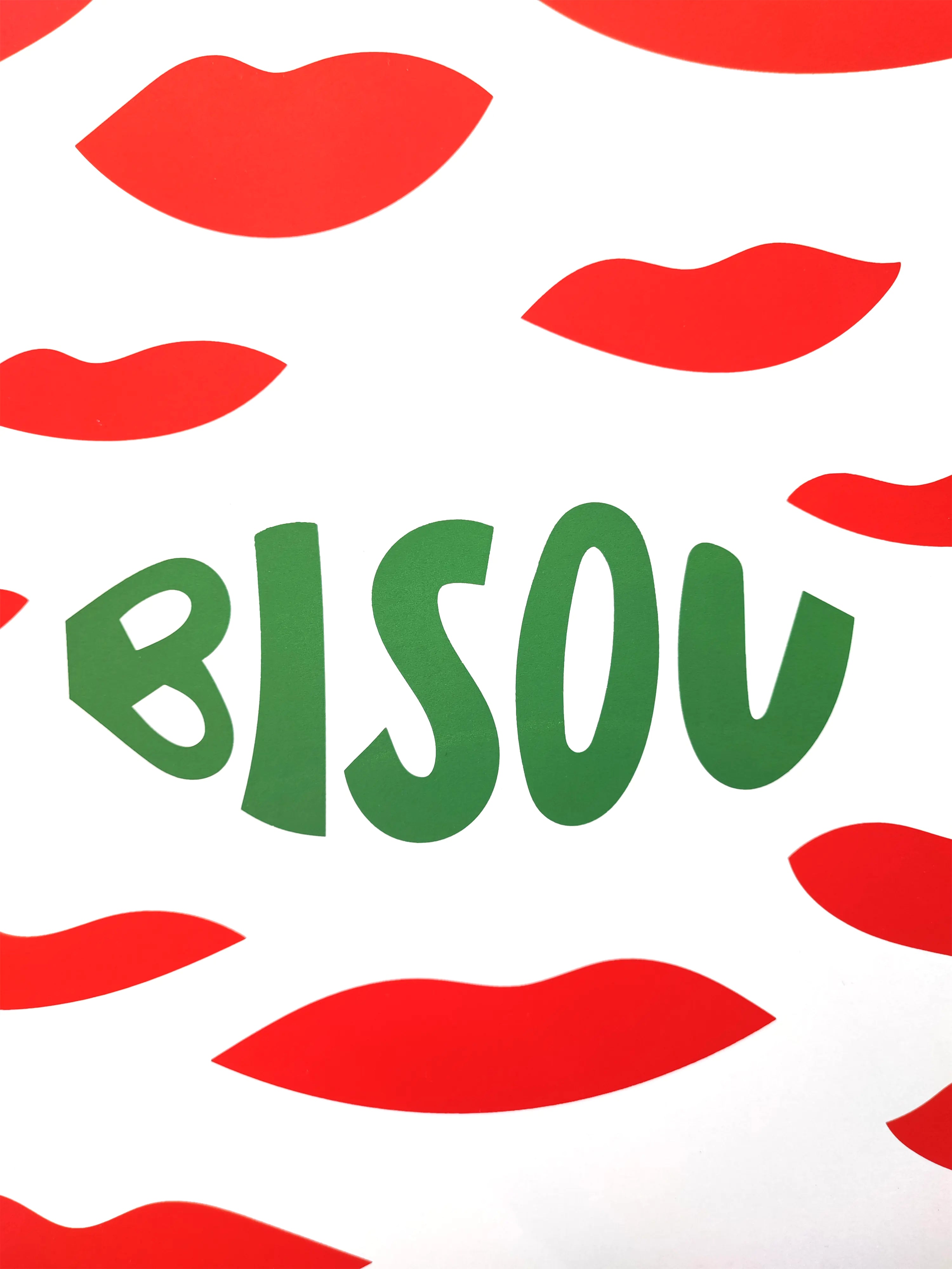 Bisou - Sérigraphie le manoir aux histoires