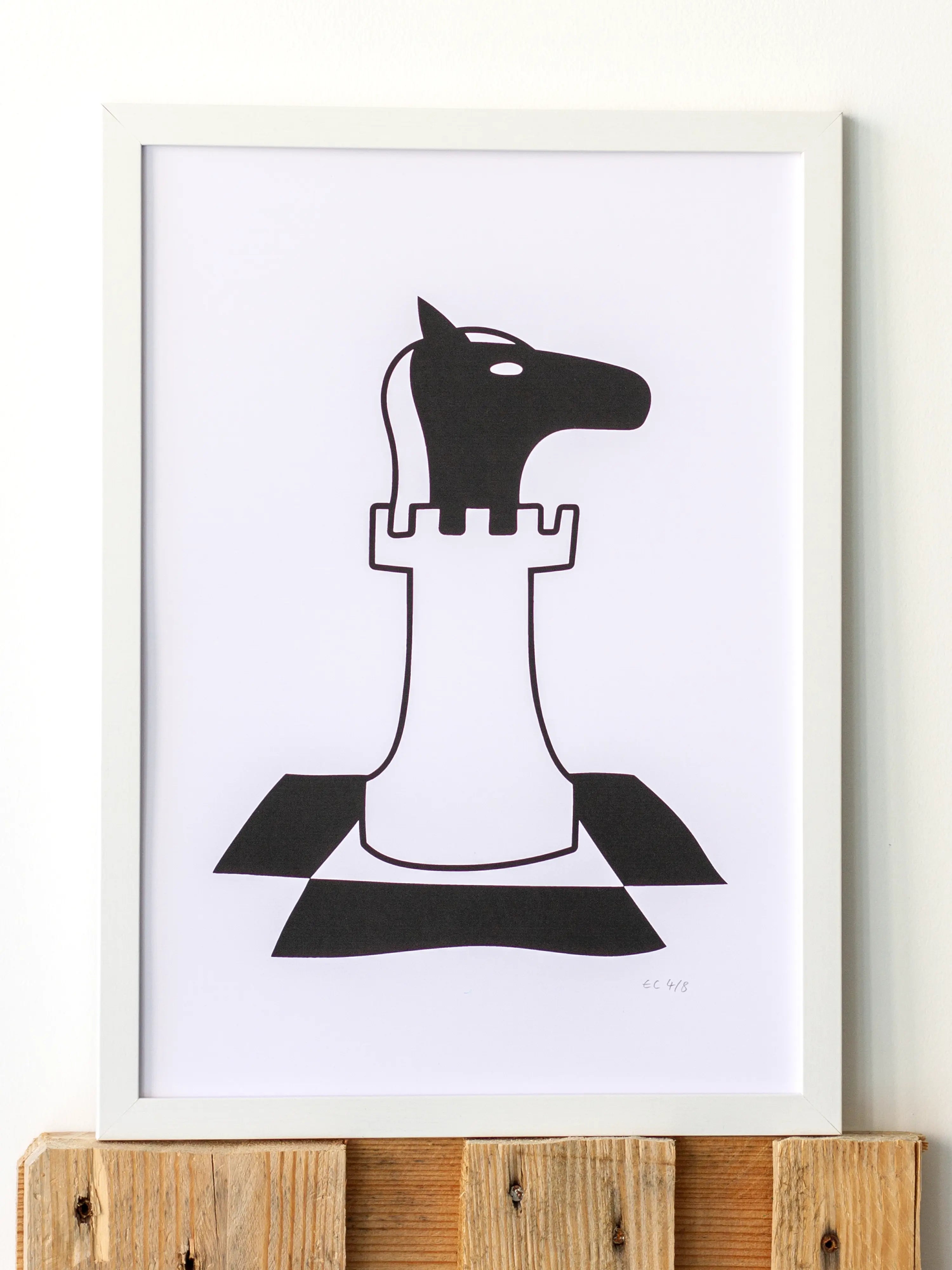Échecs - Sérigraphie le manoir aux histoires