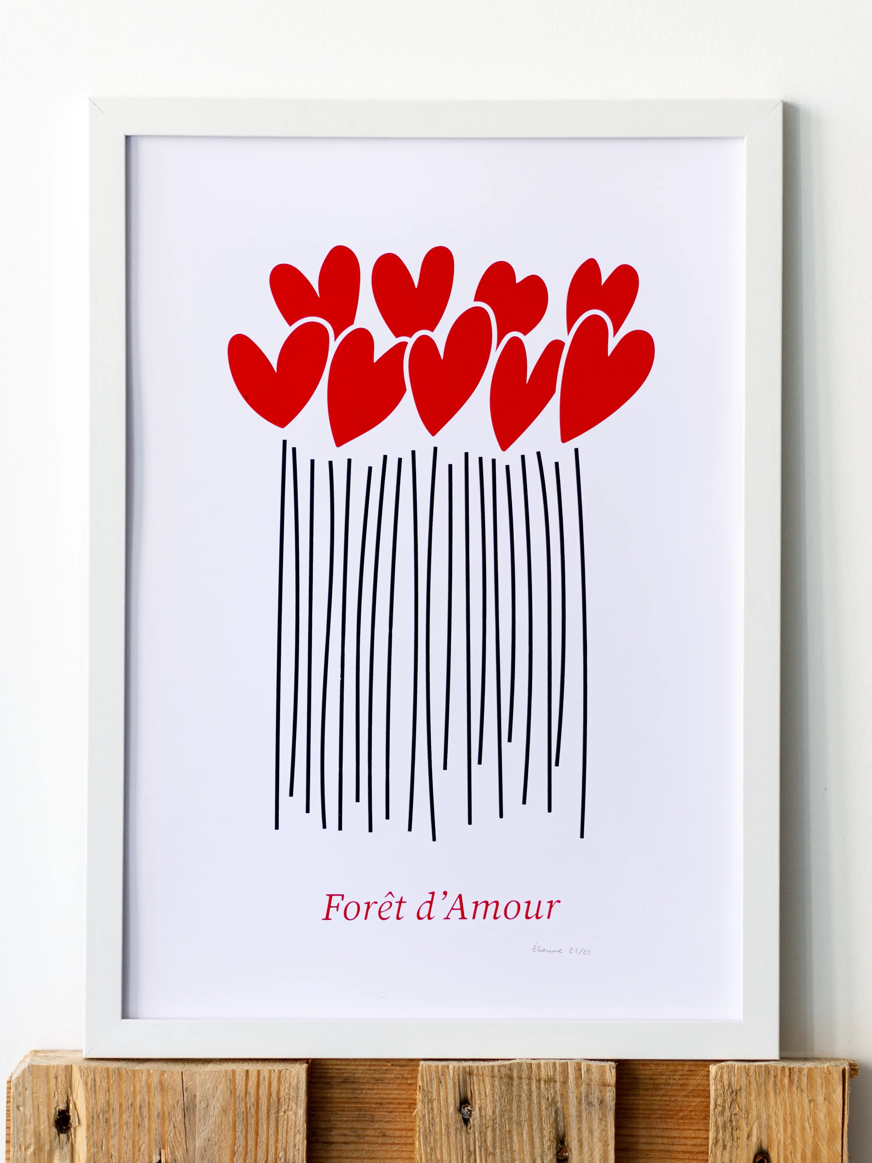 Forêt d'Amour - Sérigraphie le manoir aux histoires