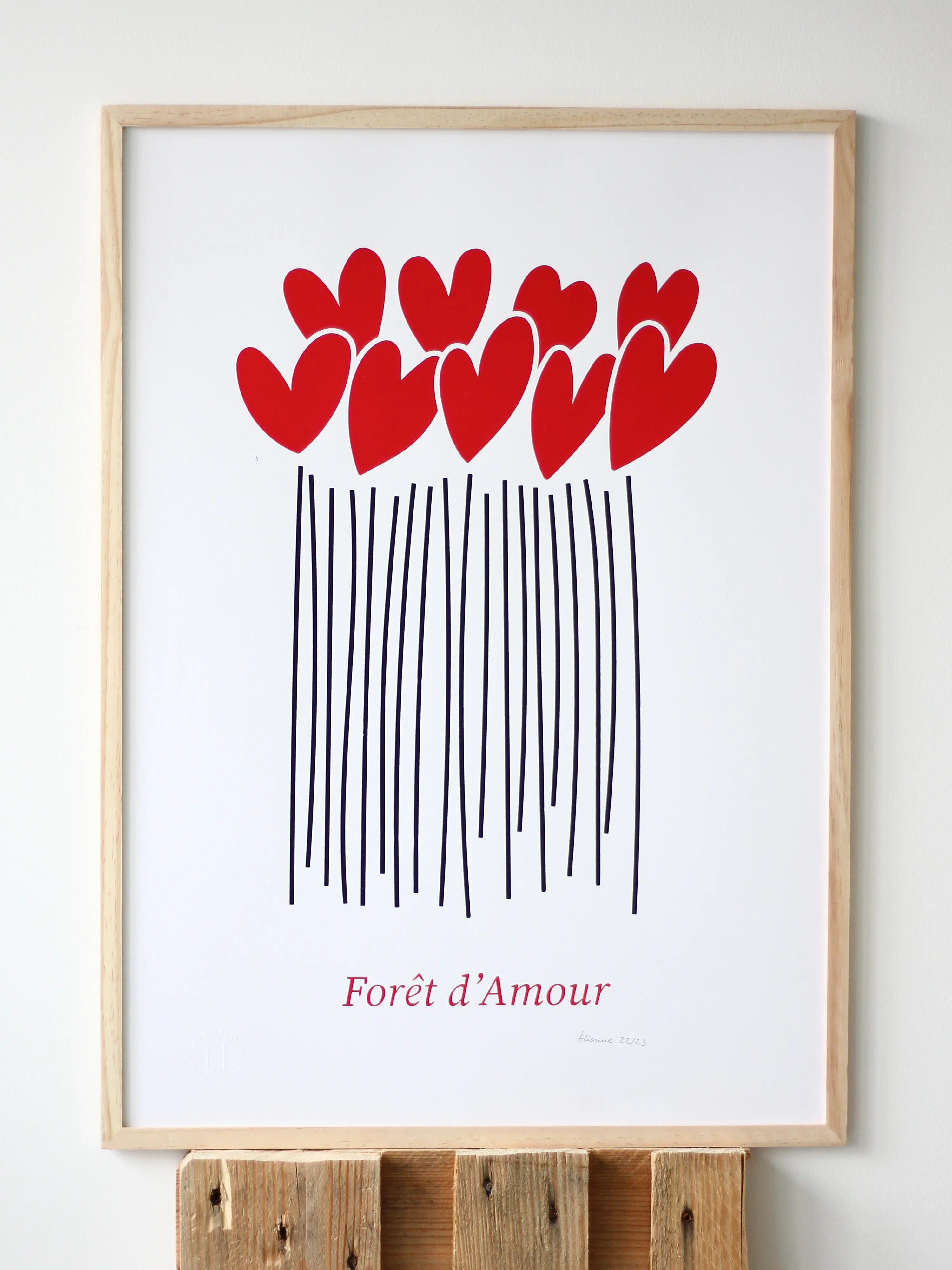 Forêt d'Amour – Sérigraphie le manoir aux histoires