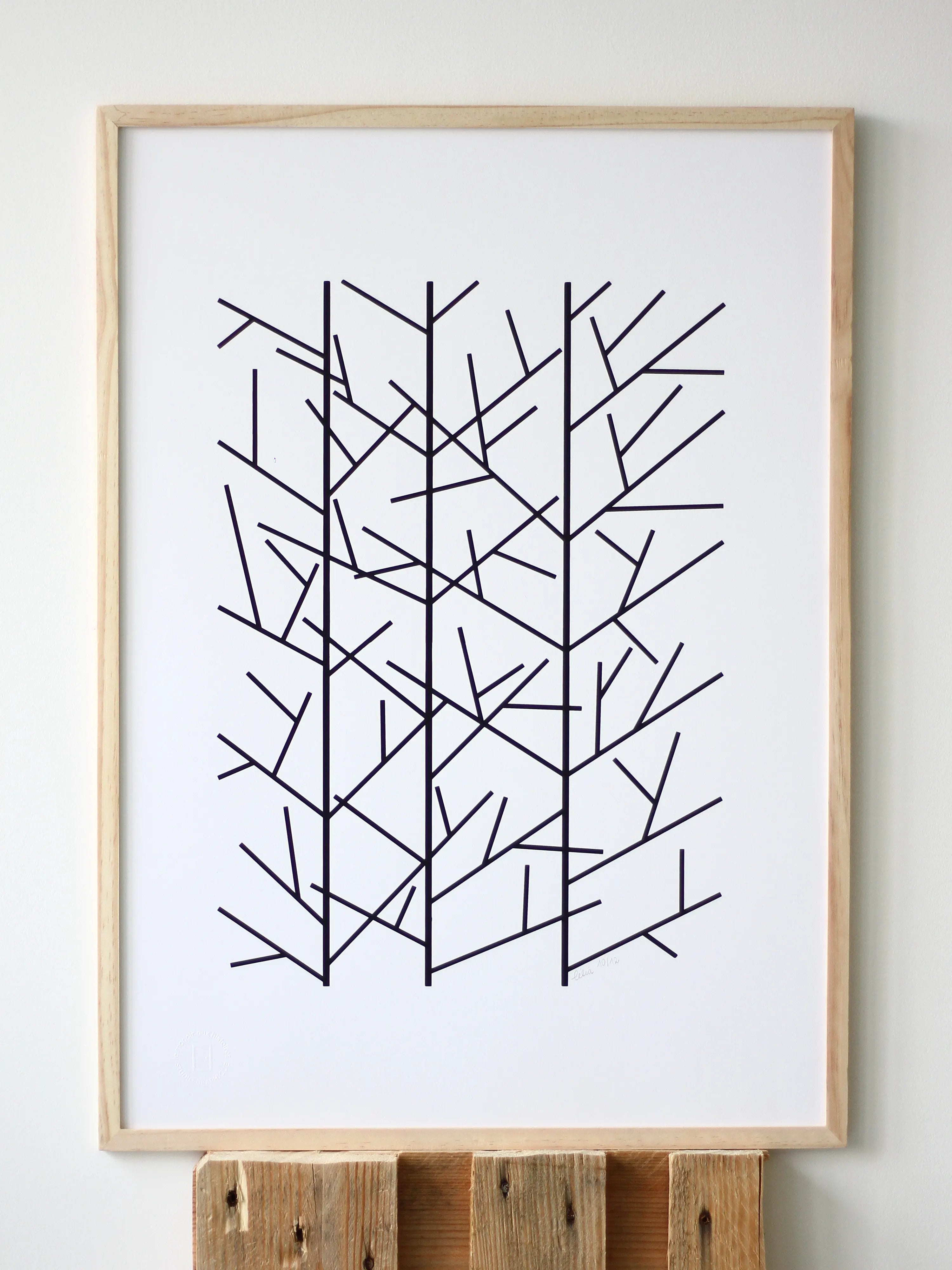 Forêt d'hiver – Sérigraphie le manoir aux histoires