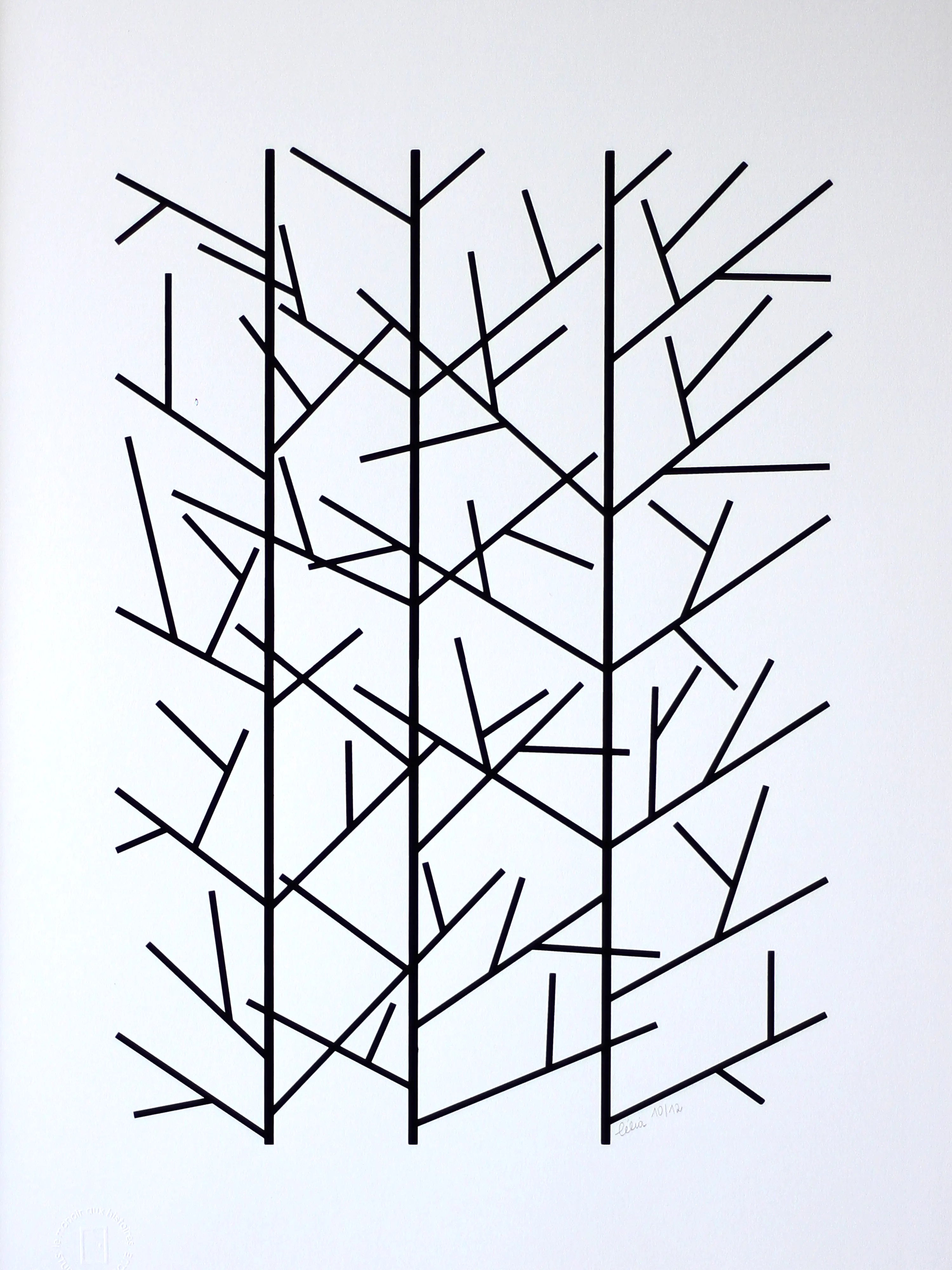 Forêt d'hiver – Sérigraphie le manoir aux histoires