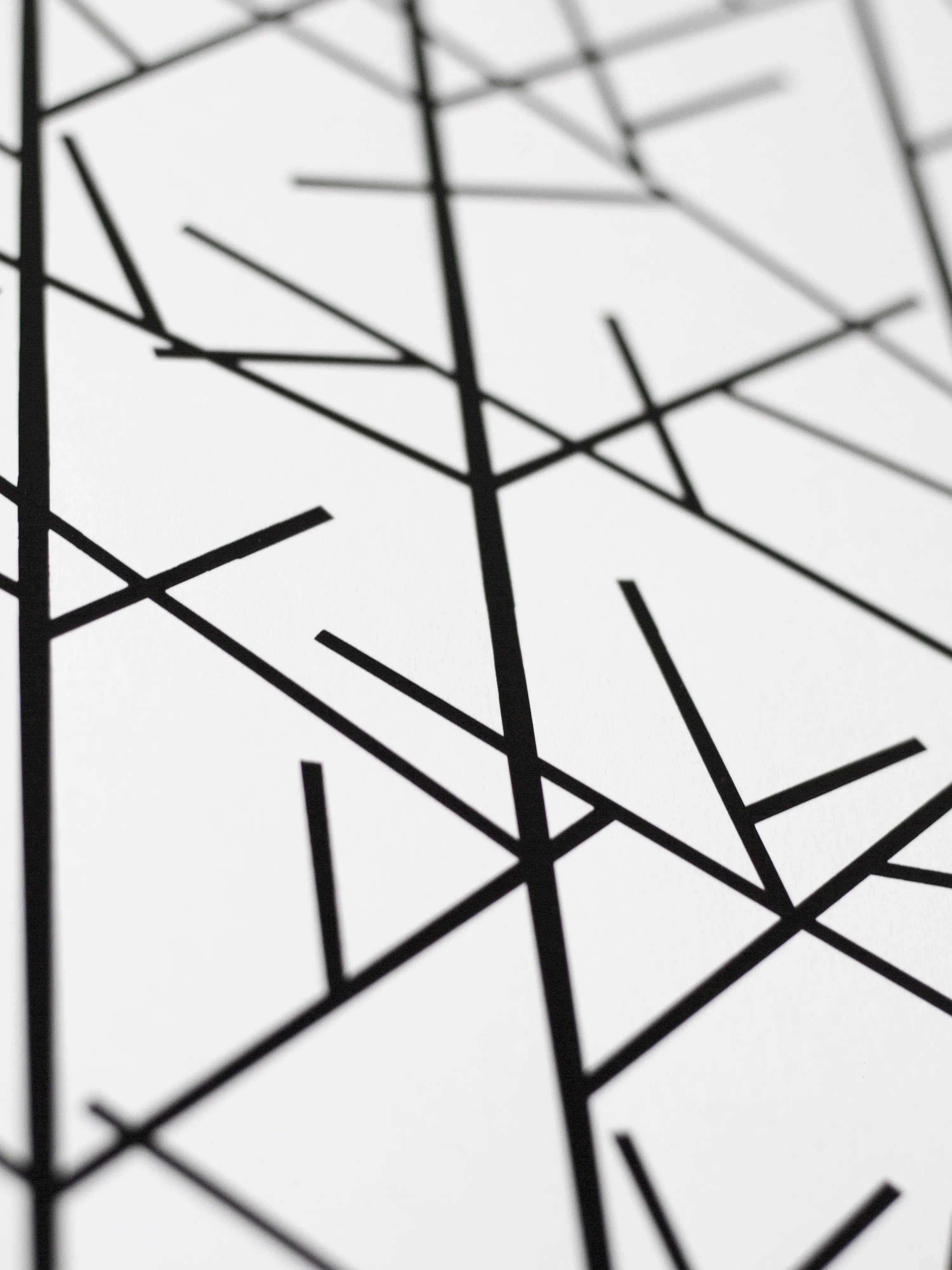 Forêt d'hiver – Sérigraphie le manoir aux histoires