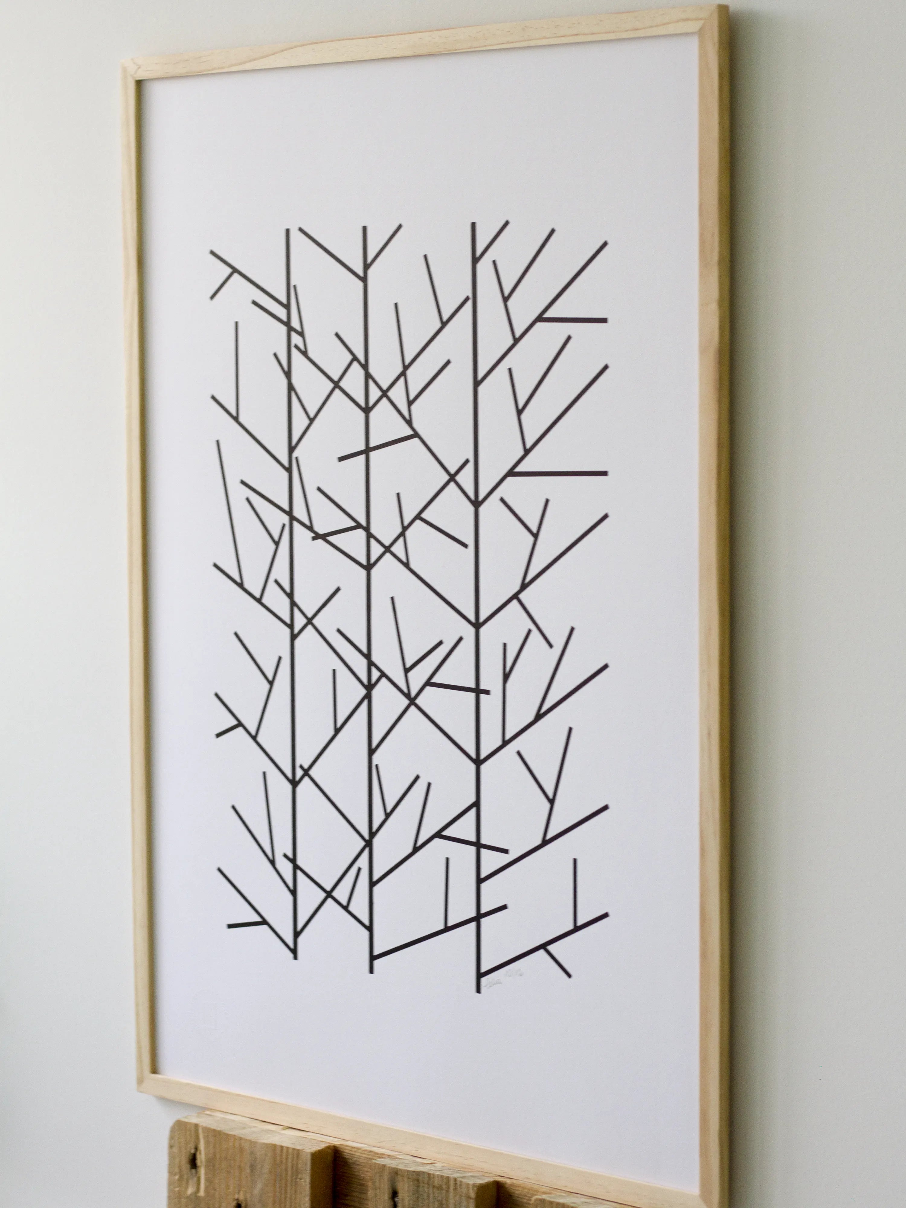 Forêt d'hiver – Sérigraphie le manoir aux histoires