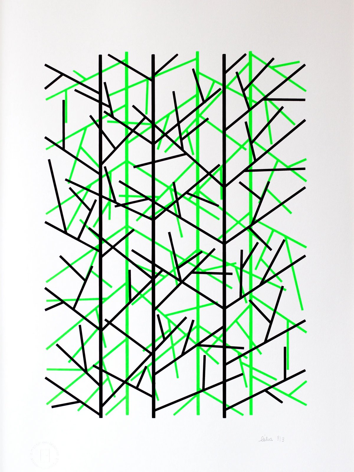 Winter Forest – Screen print le manoir aux histoires