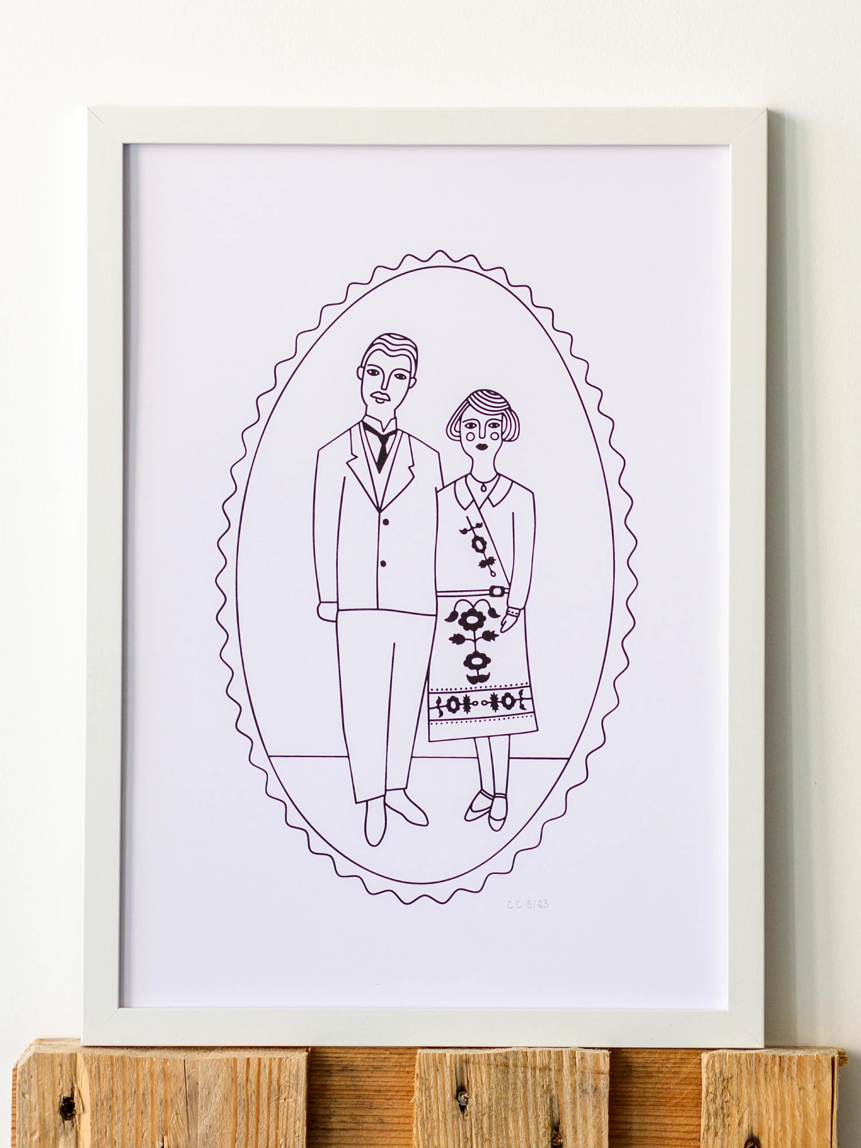 Les amoureux de 1922 - Sérigraphie le manoir aux histoires