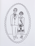 Les amoureux de 1922 - Sérigraphie le manoir aux histoires