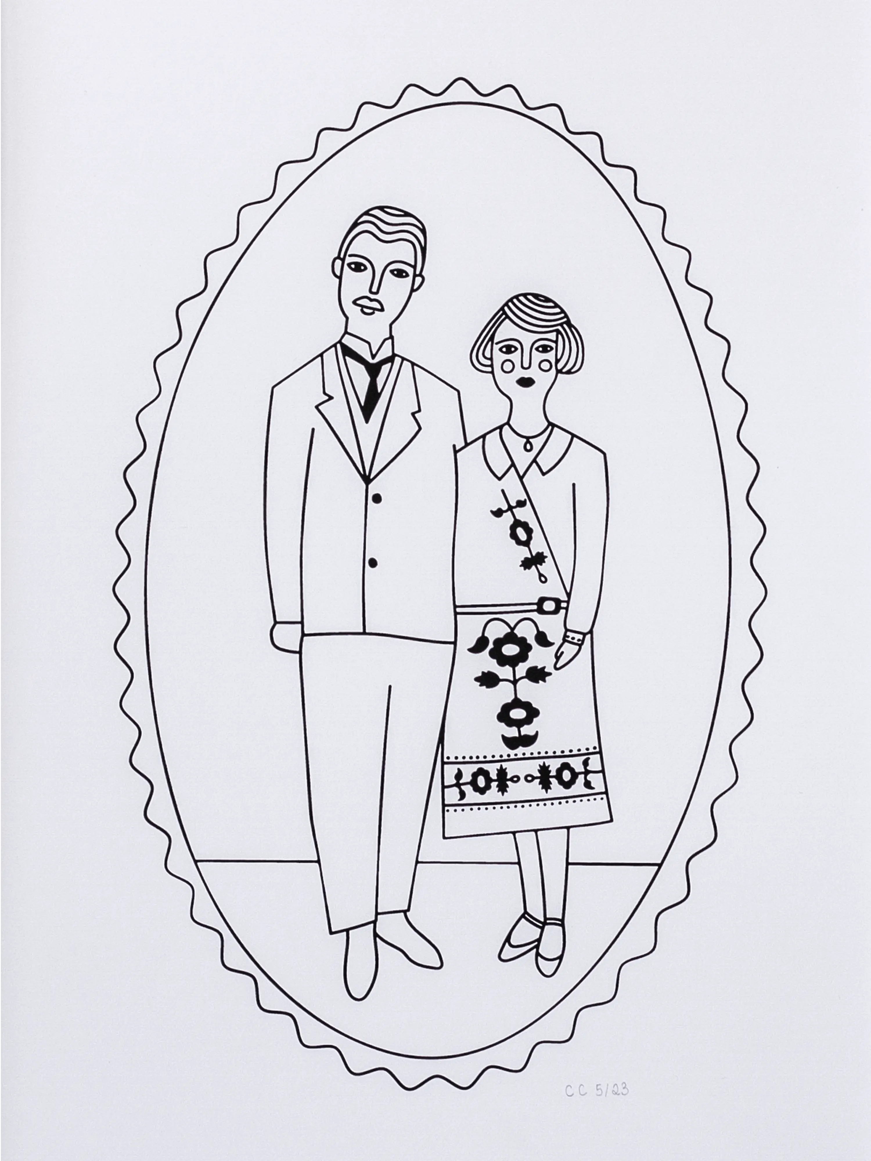 Les amoureux de 1922 - Sérigraphie le manoir aux histoires
