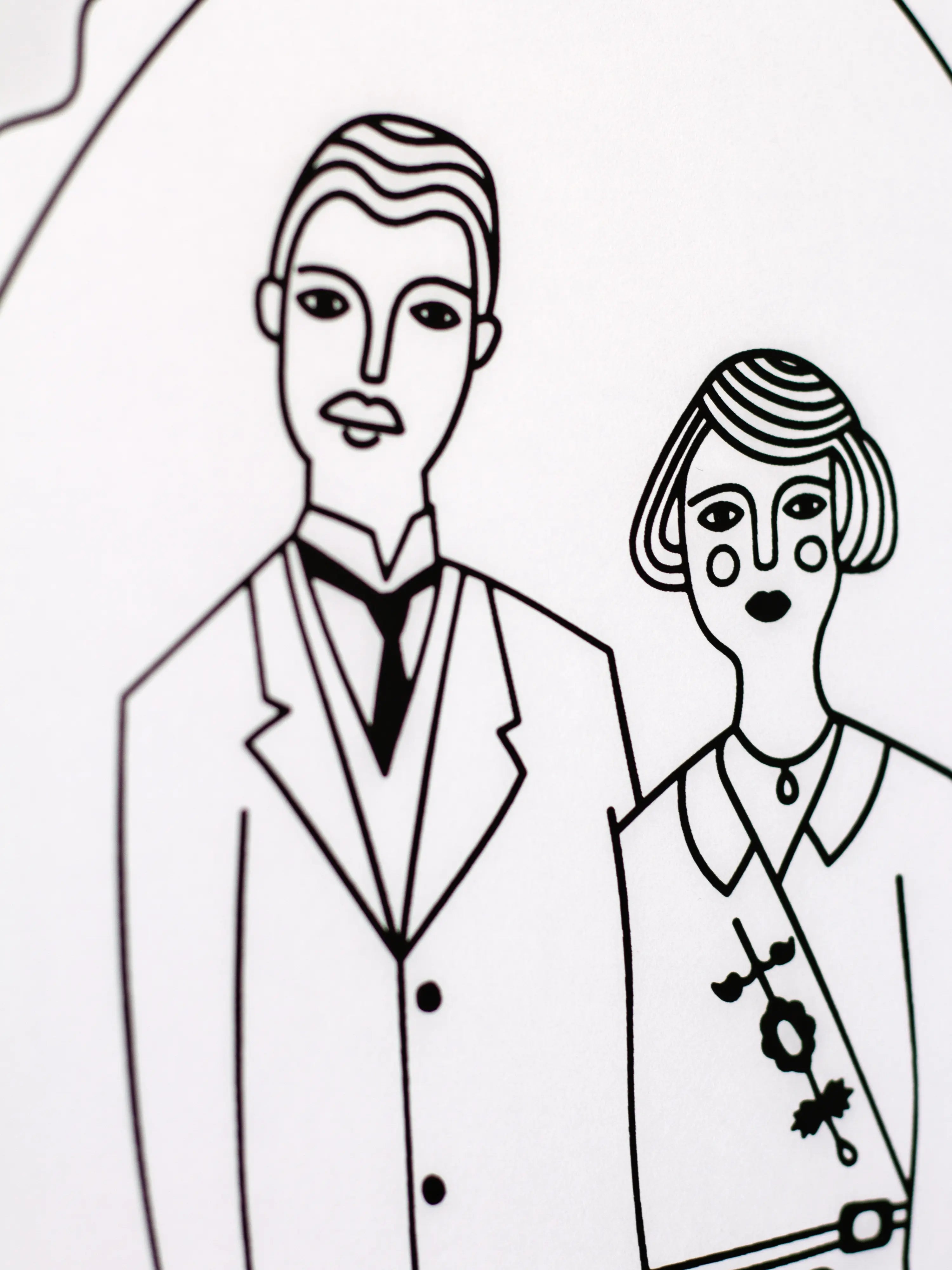 Les amoureux de 1922 - Sérigraphie le manoir aux histoires