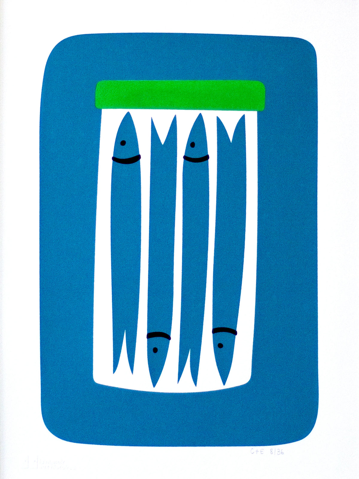 Pot d'anchois - Sérigraphie le manoir aux histoires