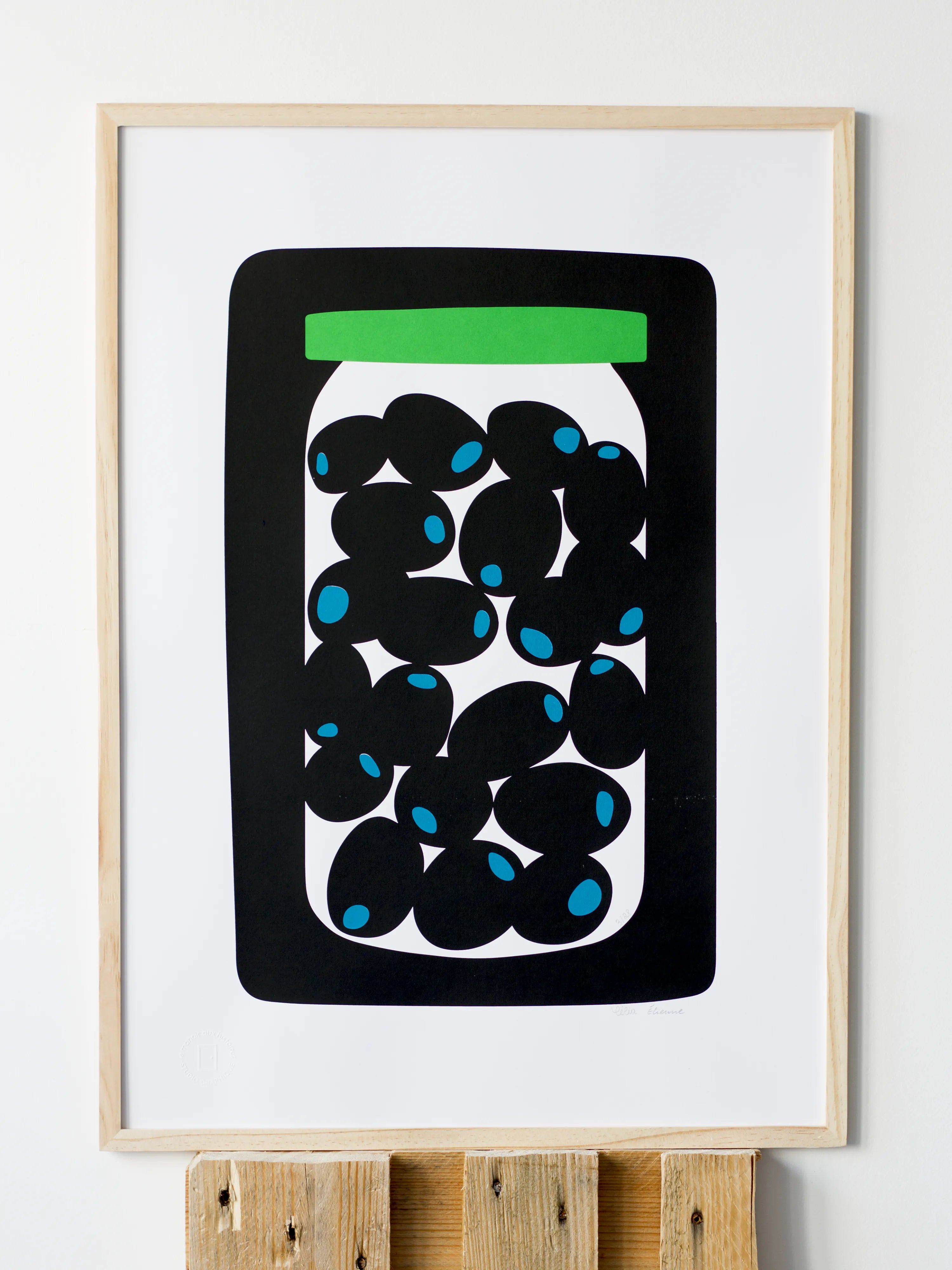 Olives - Sérigraphie le manoir aux histoires