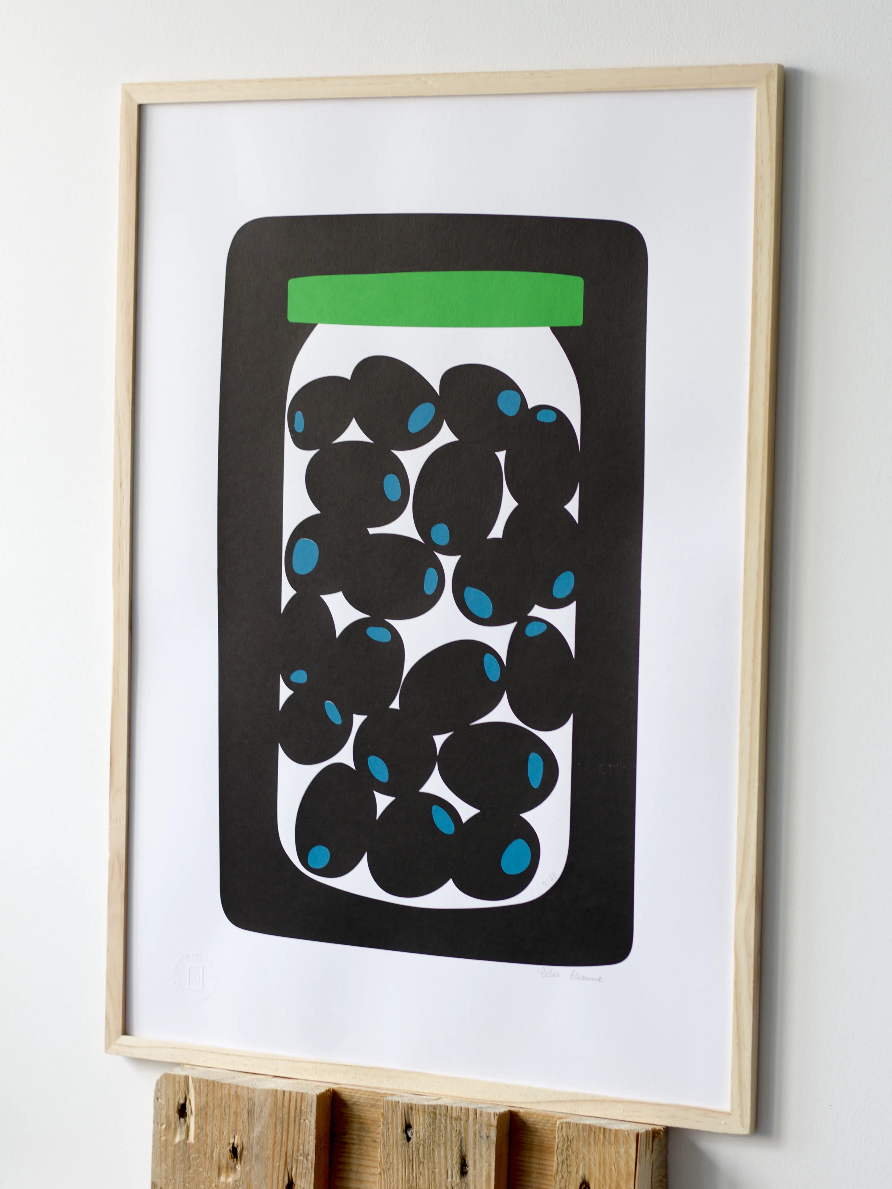 Olives - Sérigraphie le manoir aux histoires