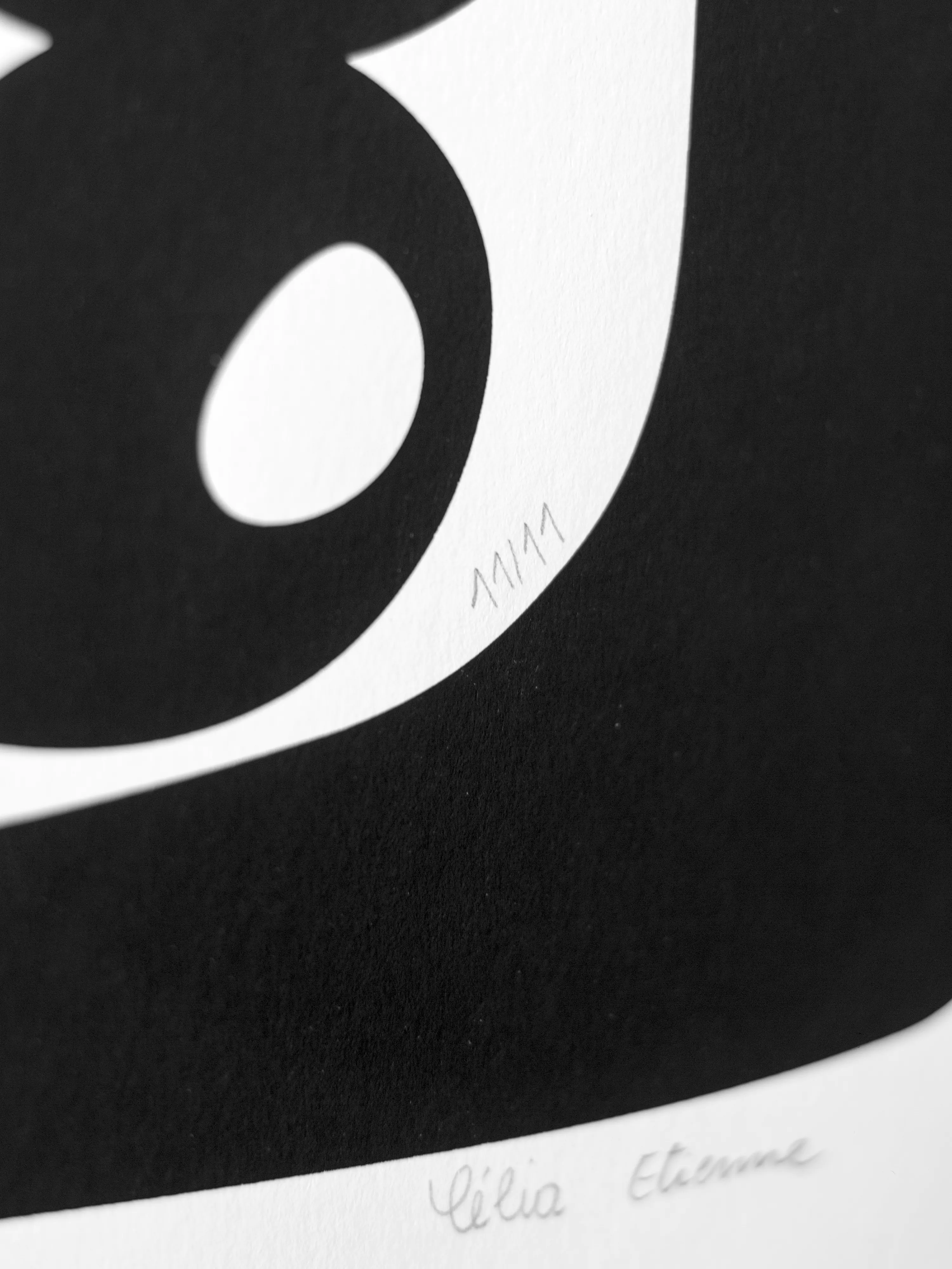 Olives monochrome - Sérigraphie le manoir aux histoires