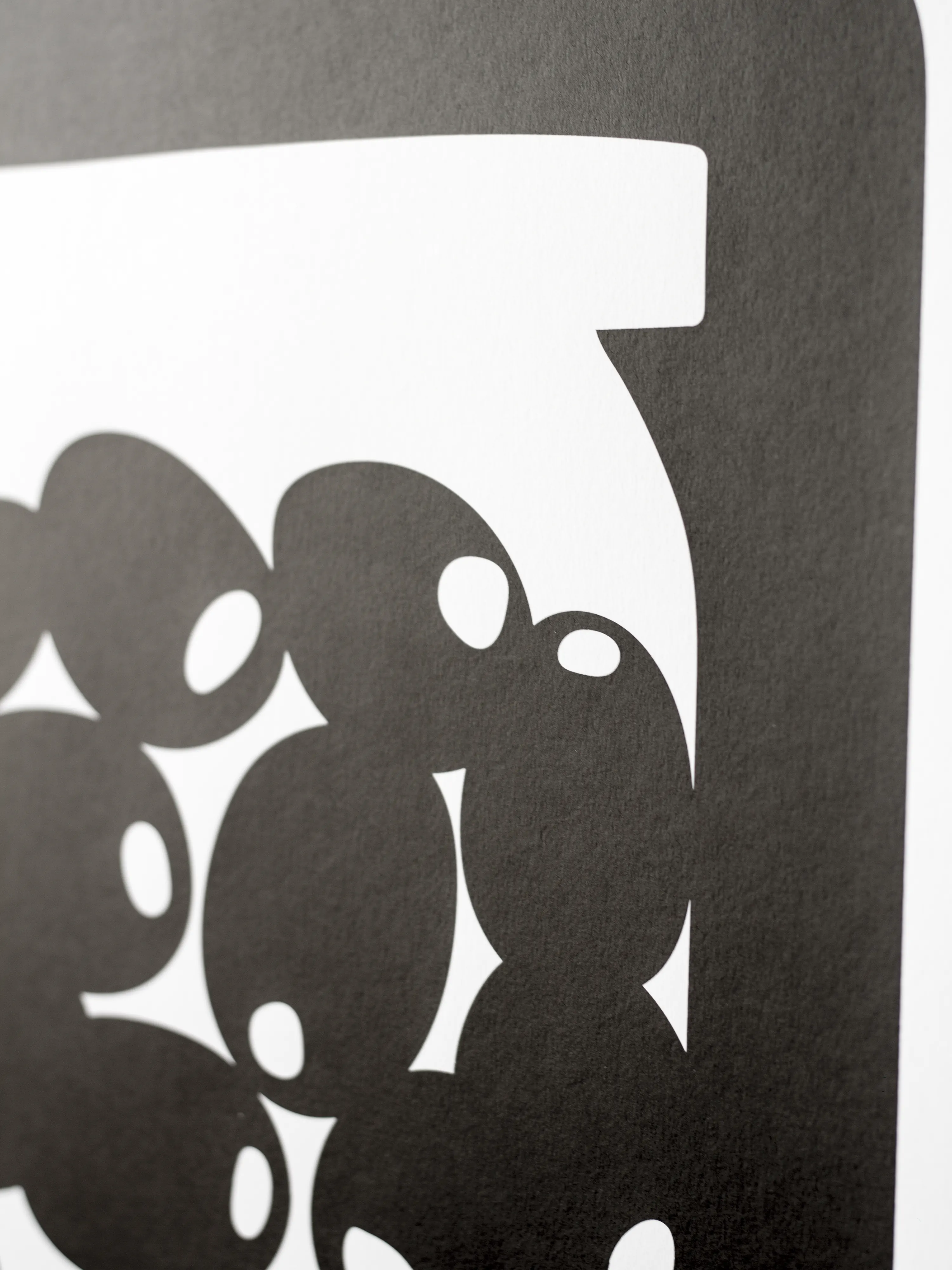 Olives monochrome - Sérigraphie le manoir aux histoires