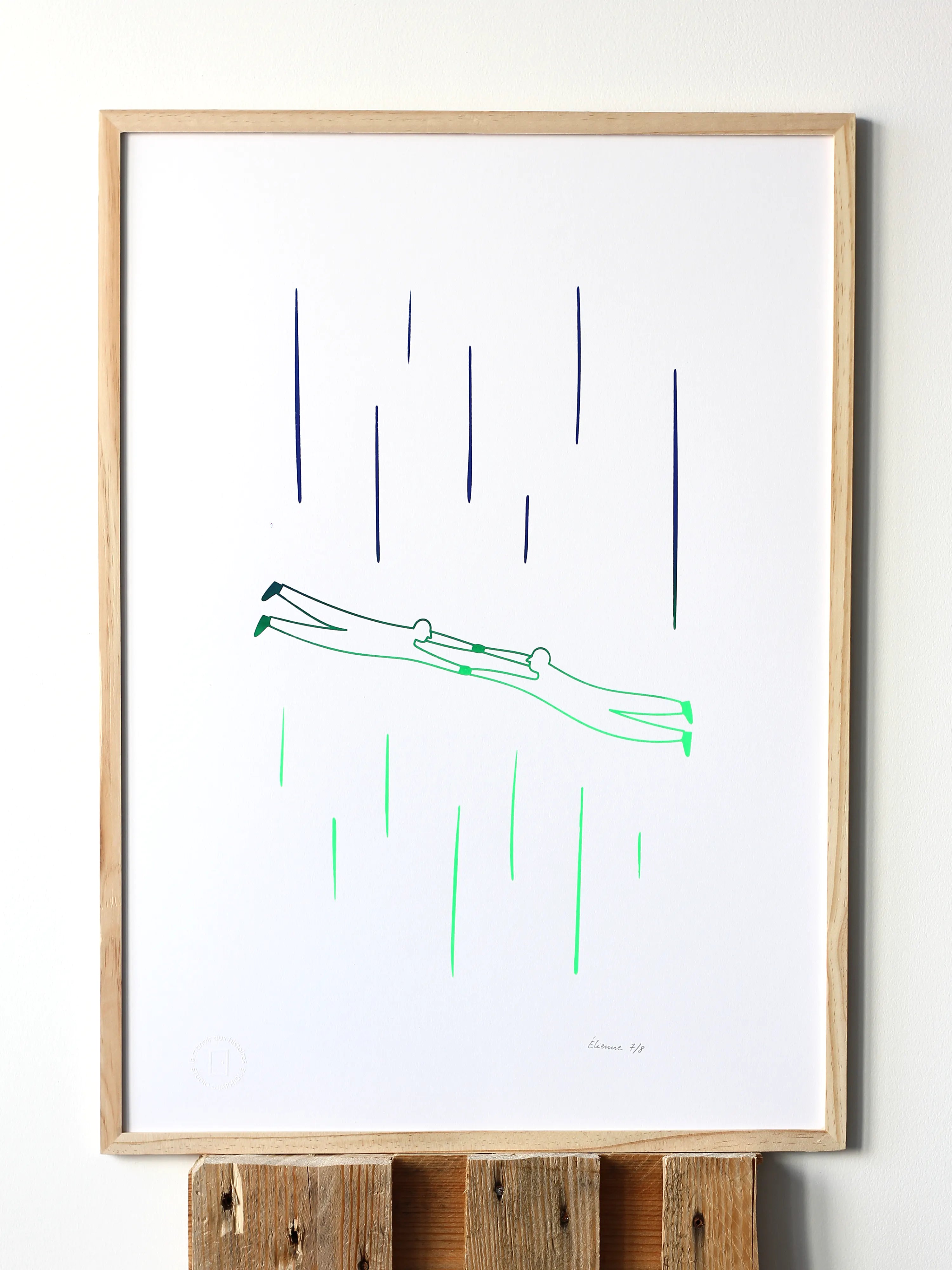 Sauter dans le vide à 2 – Sérigraphie le manoir aux histoires