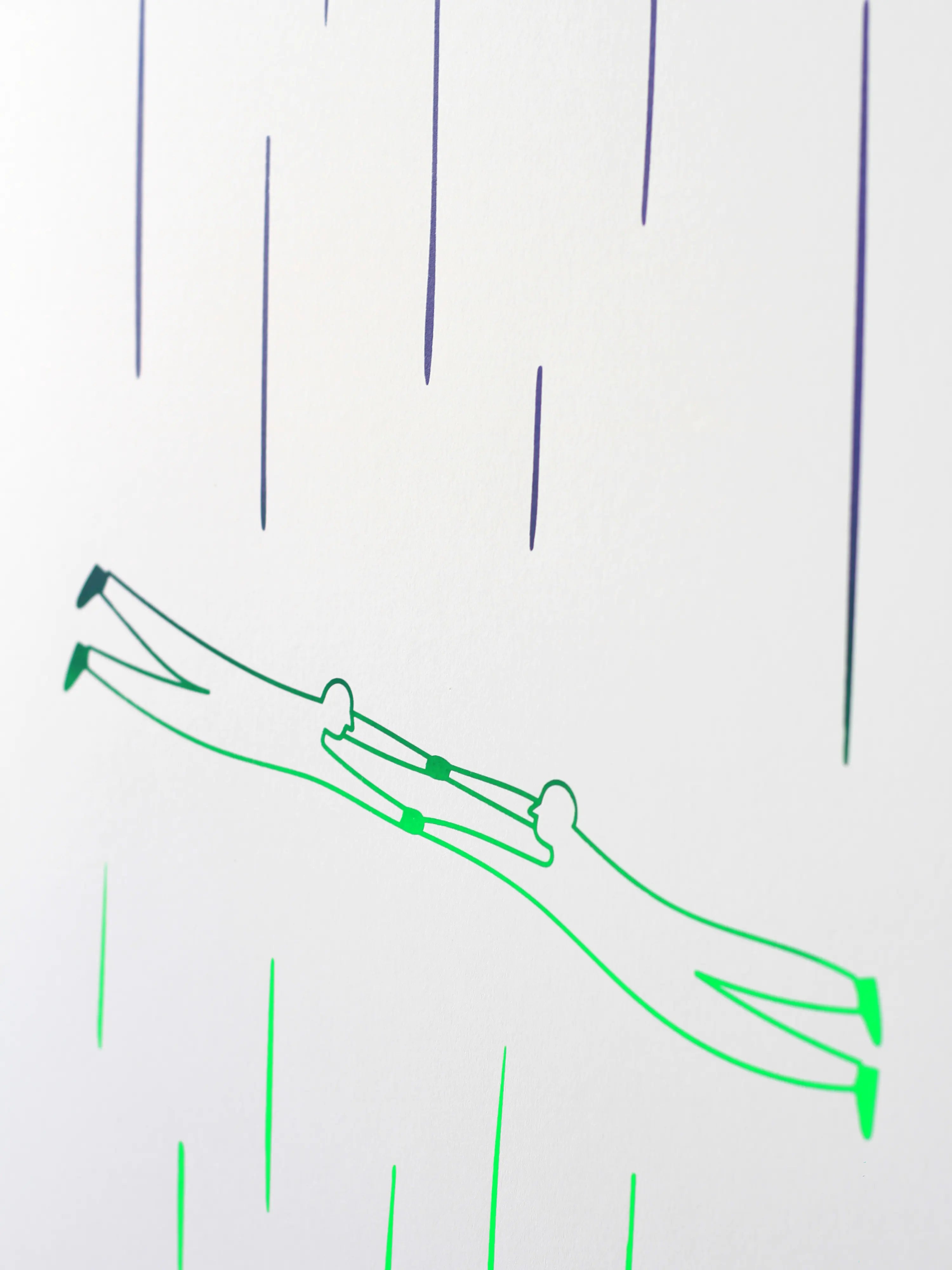 Sauter dans le vide à 2 – Sérigraphie le manoir aux histoires